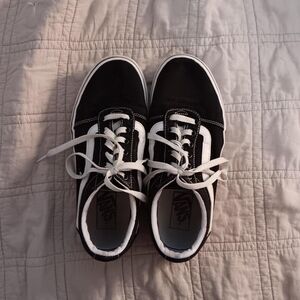 Vans Black and White Skate Sneakers